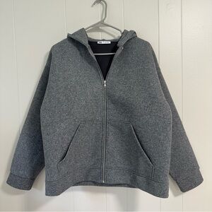 Zara neoprene zip up bomber